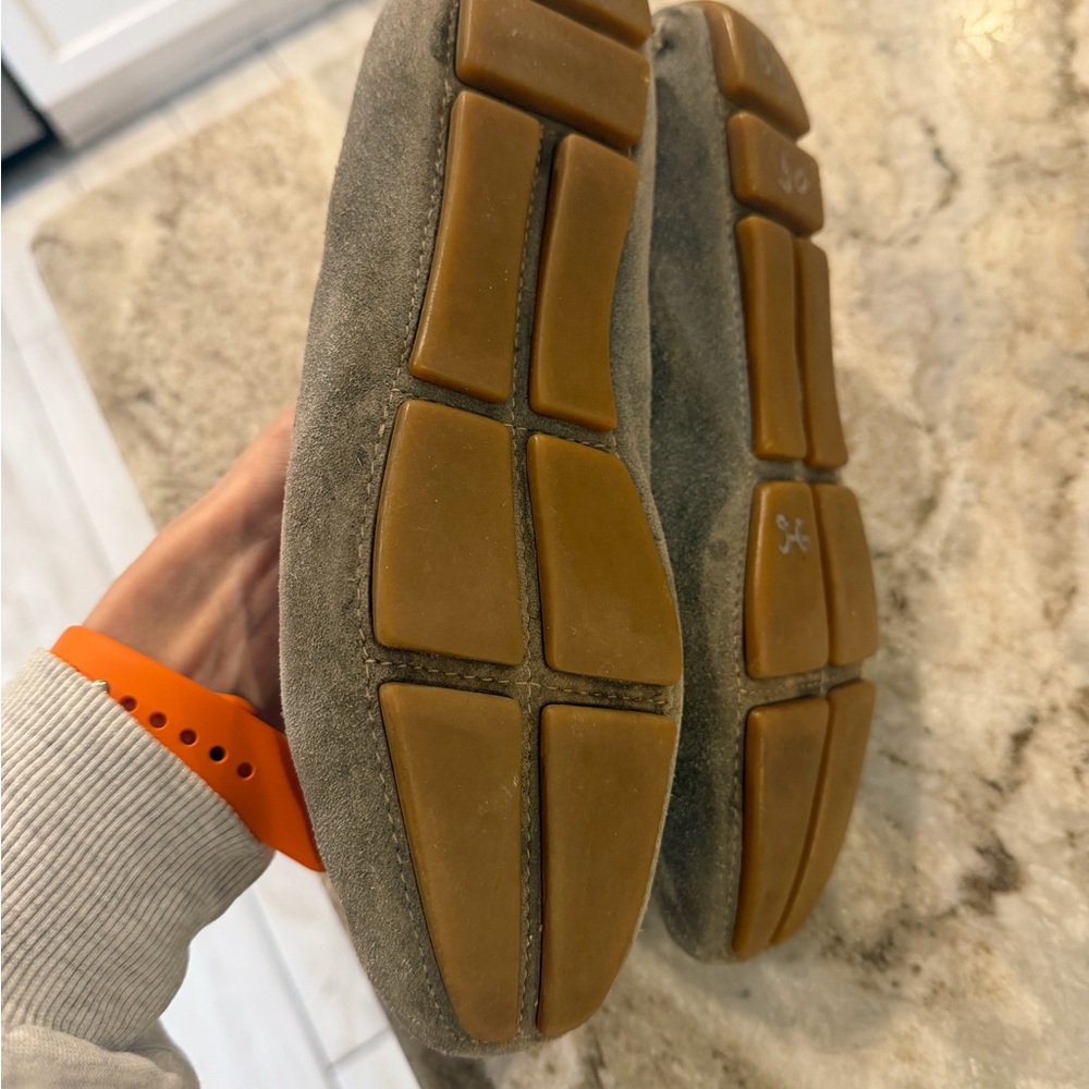 Absolutely gorgeous suede blue/green Prada Loafers in beautiful condition size 7 - Picture 6 of 7